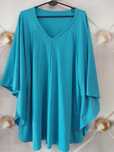 Bawełniana luźna bluzka tunika oversize plus size