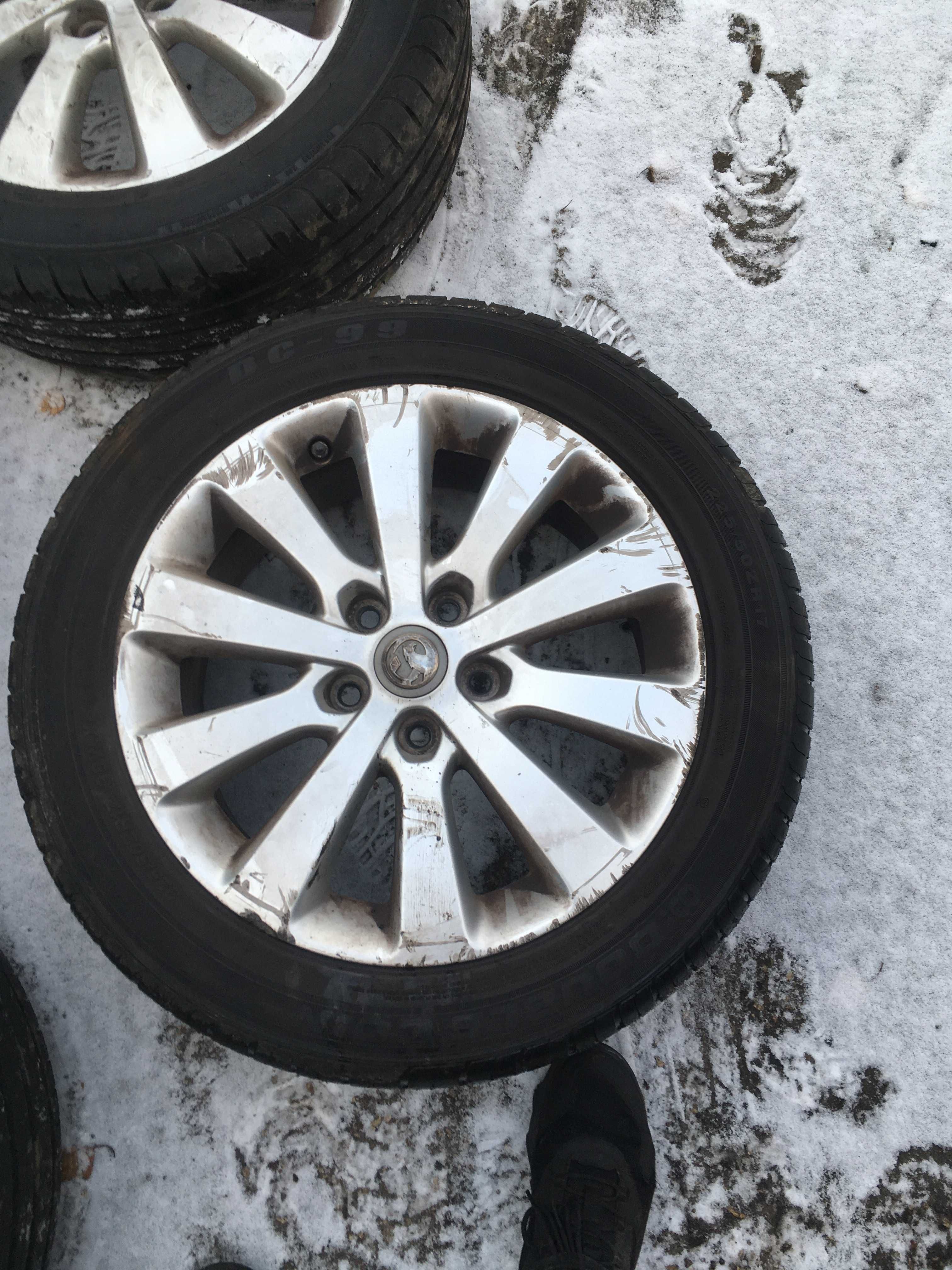 Opel Astra Zafira Koła Felgi Aluminiowe Z oponami 17 cali 5x115