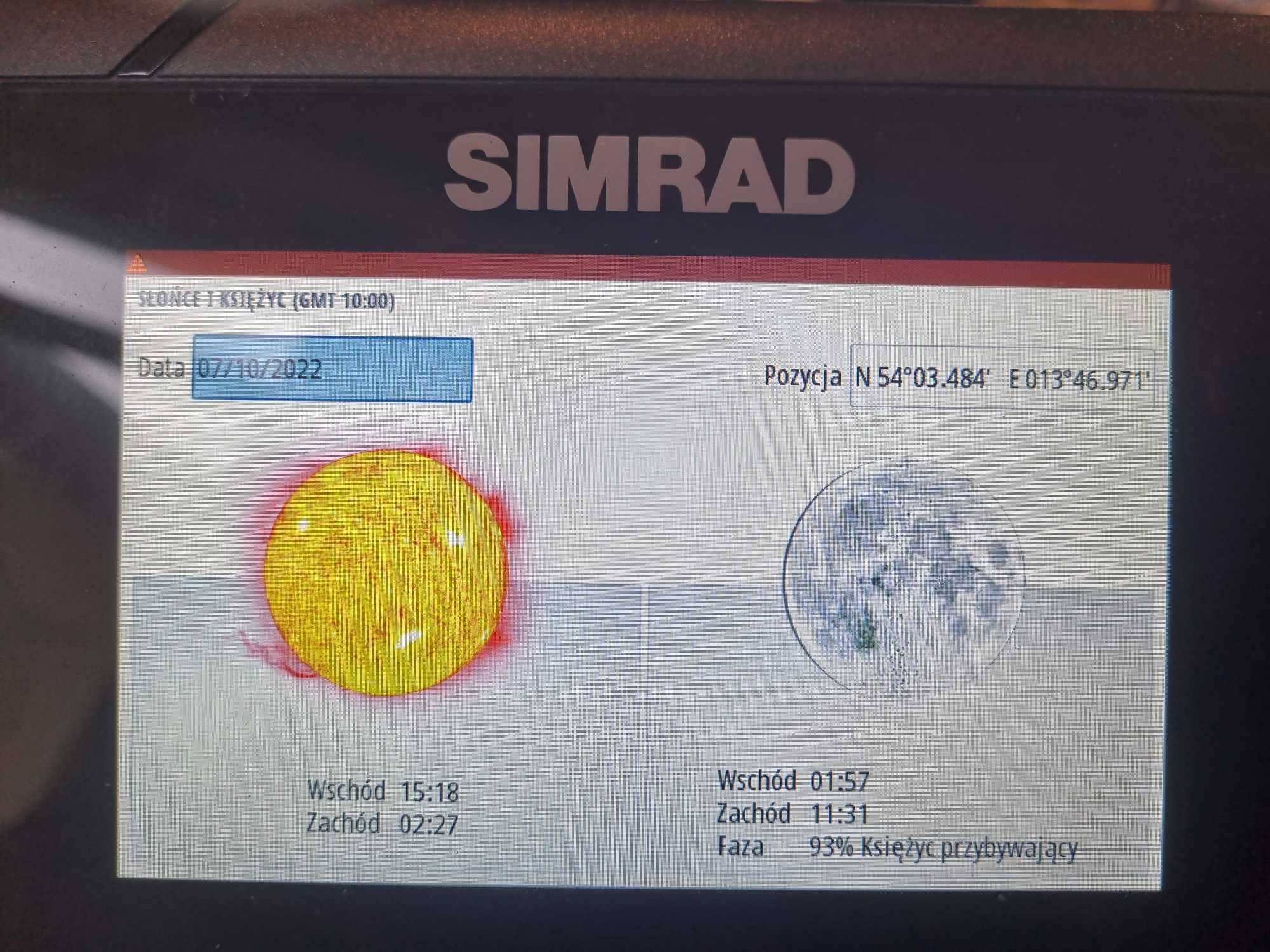 Simrad cruise 5" echosonda gps ploter map