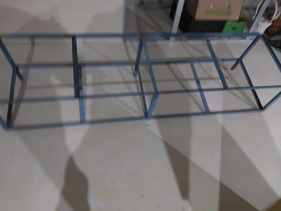 regał półka podwójna metalowa