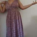 Vestido florido rosa