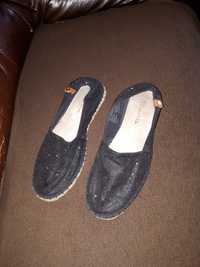 Espadryle,baleriny czarne damskie Tamaris, rozmiar 41,