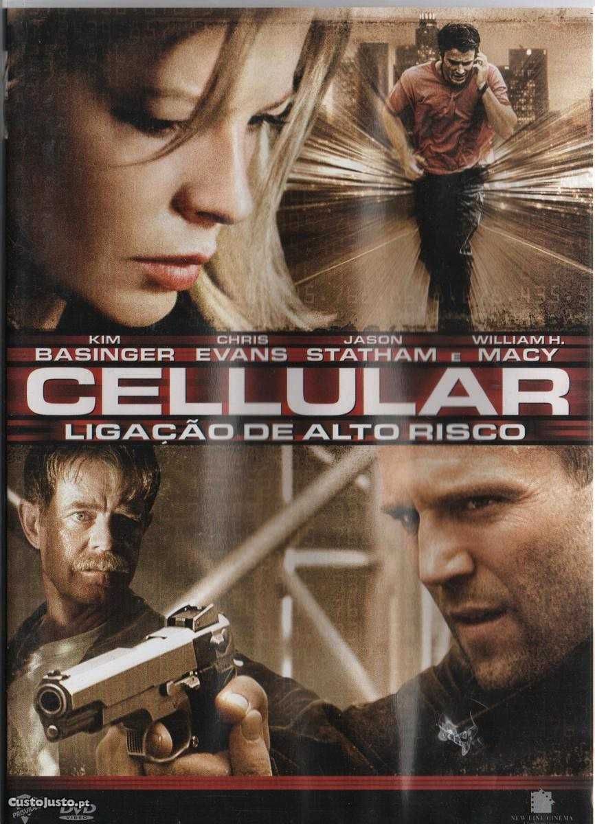 Dvd Cellular-Ligação de Alto Risco-thriller-Kim Basinger/Jason Statham
