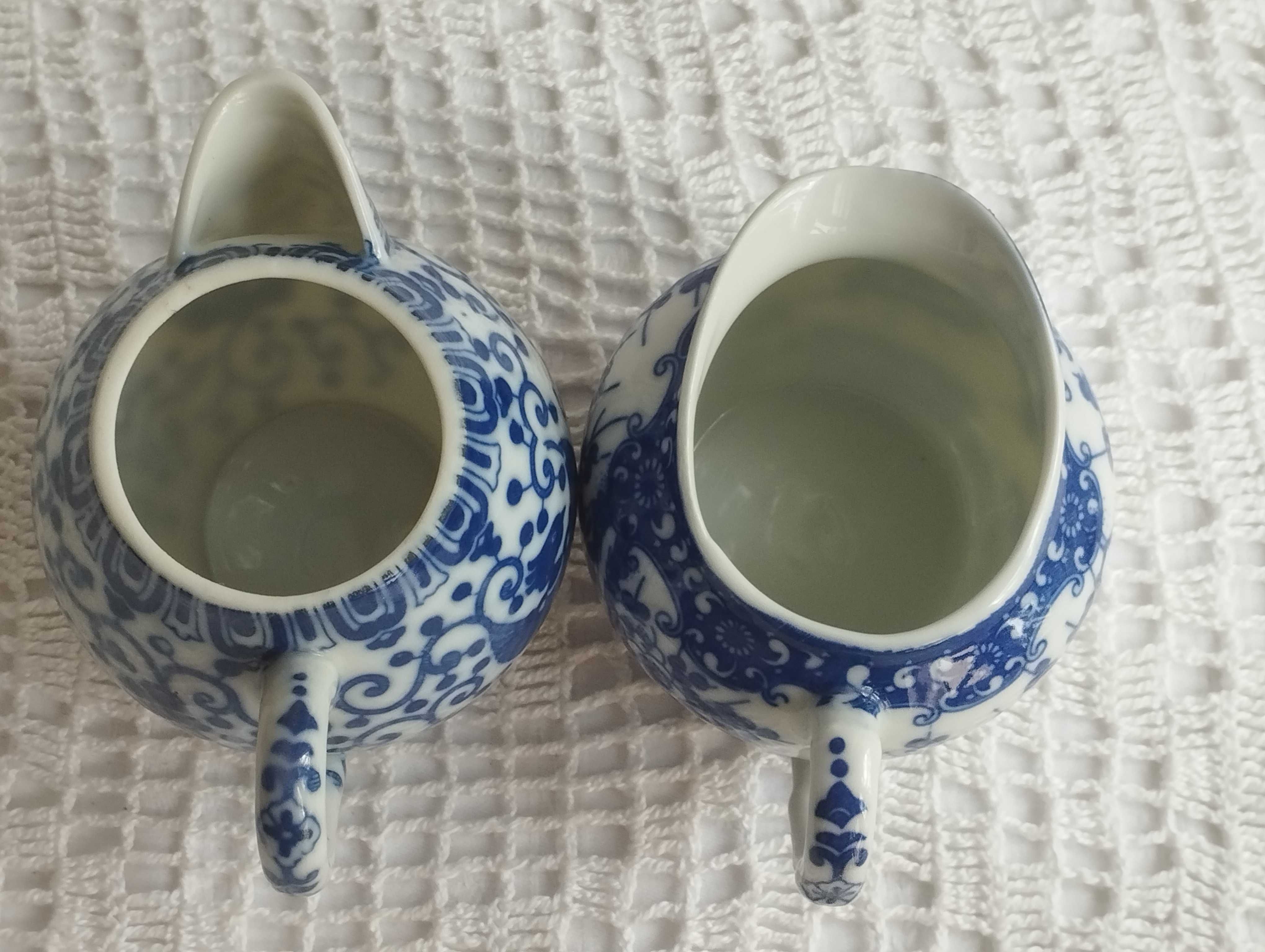 Japońska porcelana mleczniki i dzbanuszek.