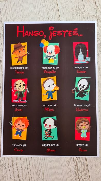 Grafiki ksiezniczki/Disney/horror na prezent personalizowana