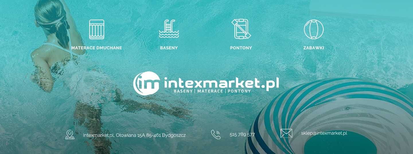 Materac dmuchany łóżko 2-3 osobowy 203x183cm INTEX 64755 super cena