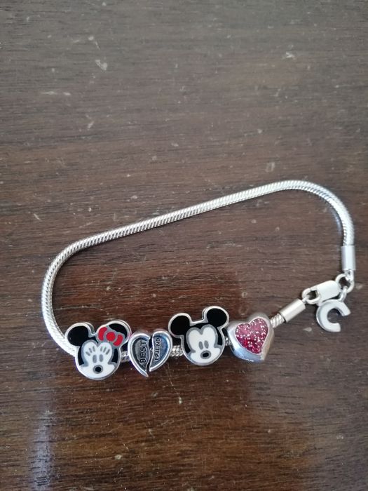 Pulseira chamilia, like pandora, Minnie