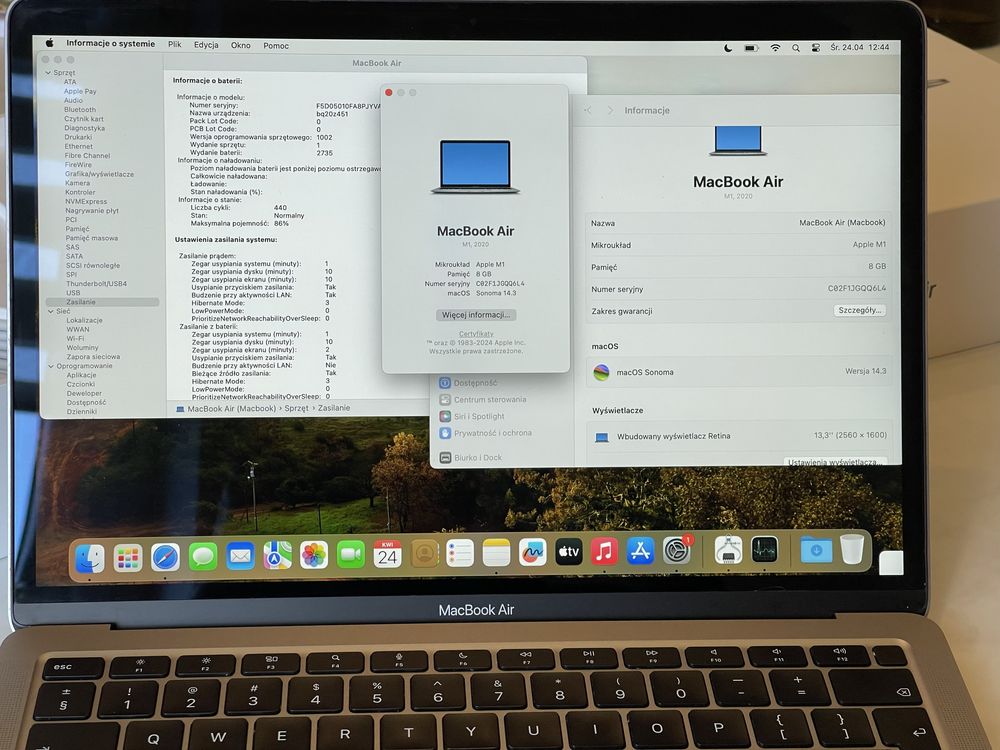 MacBook Air M1 Space Grey komplet