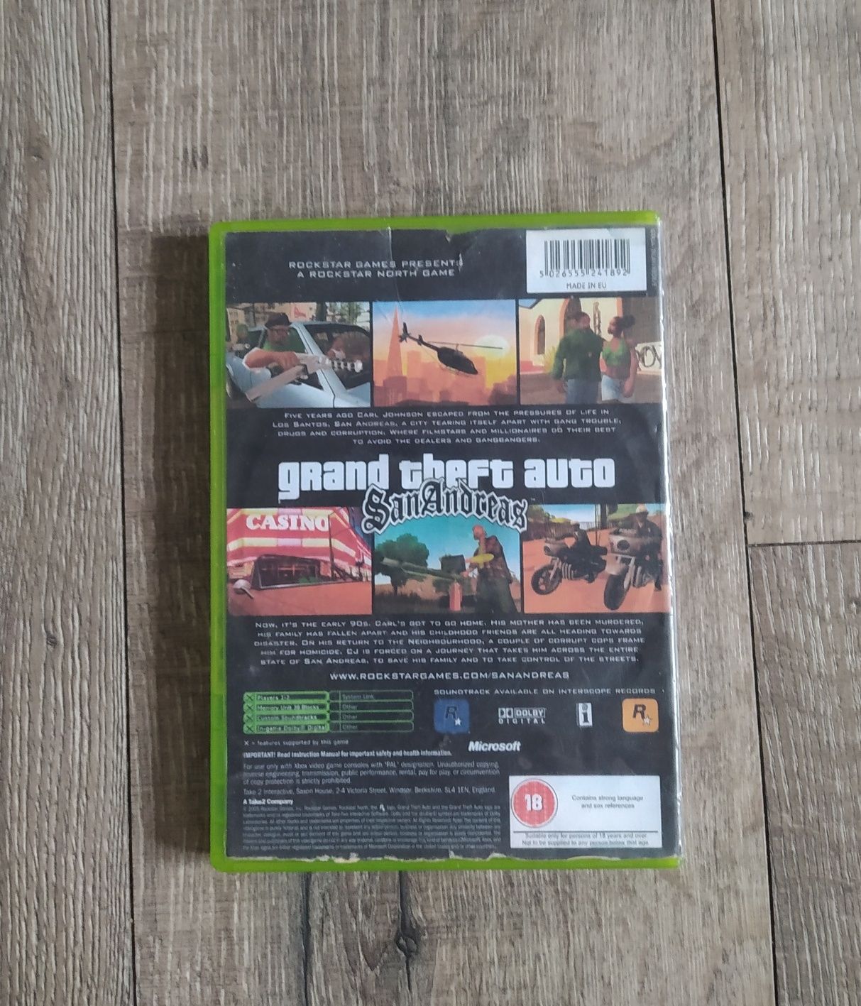Gra Xbox Classic Gta San Andreas Wysyłka