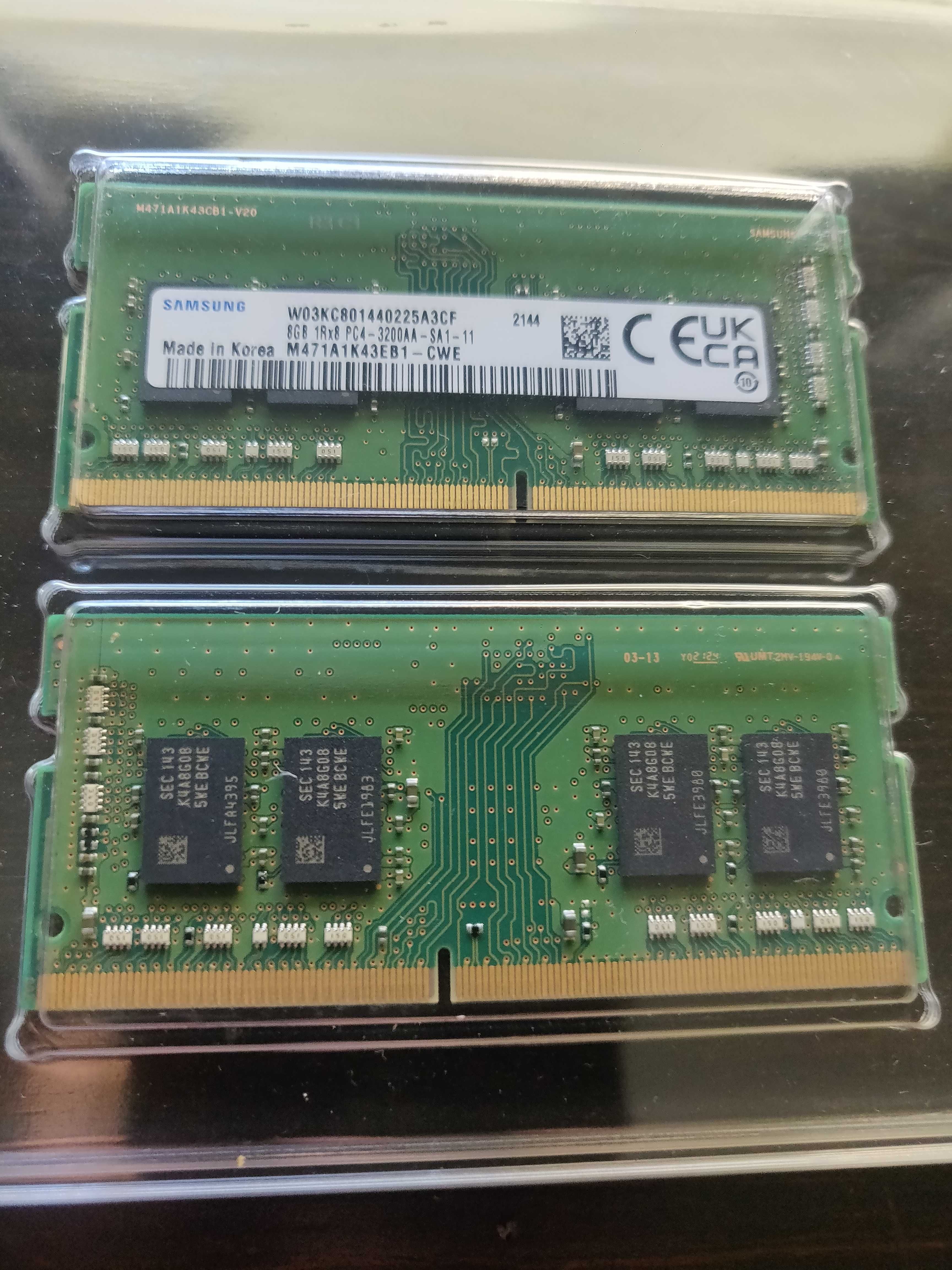 Memórias RAM 2x8Gb