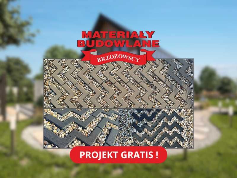 Płyta ażurowa EKO FALA ZPB Kaczmarek 10cm parking podjazd kostka bruk