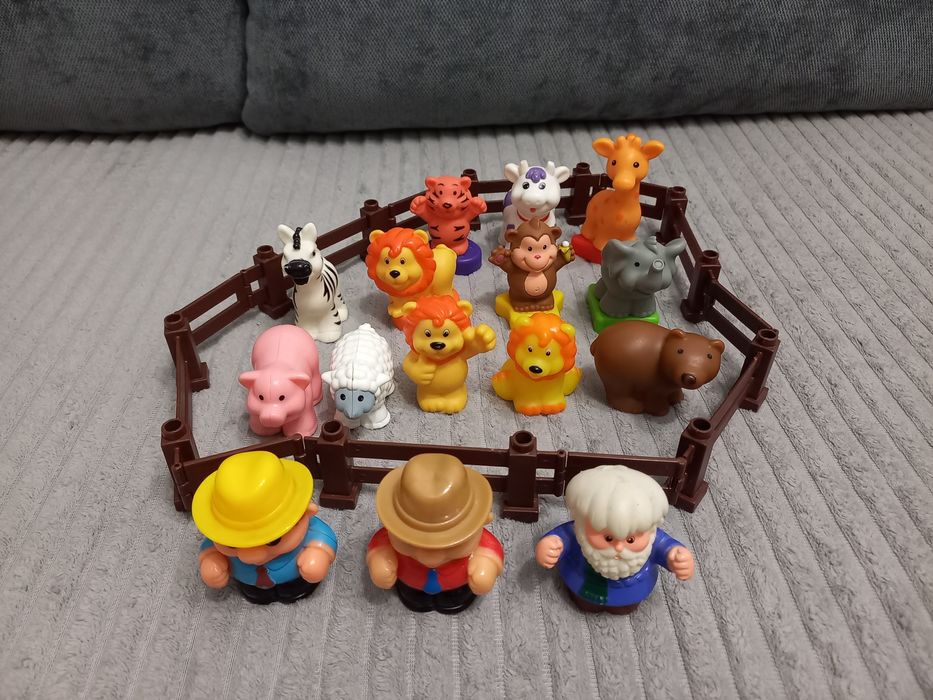 Фігурки Kiddieland ковчег Ноя, трактор ферма, сафарі, літак, лімпопо