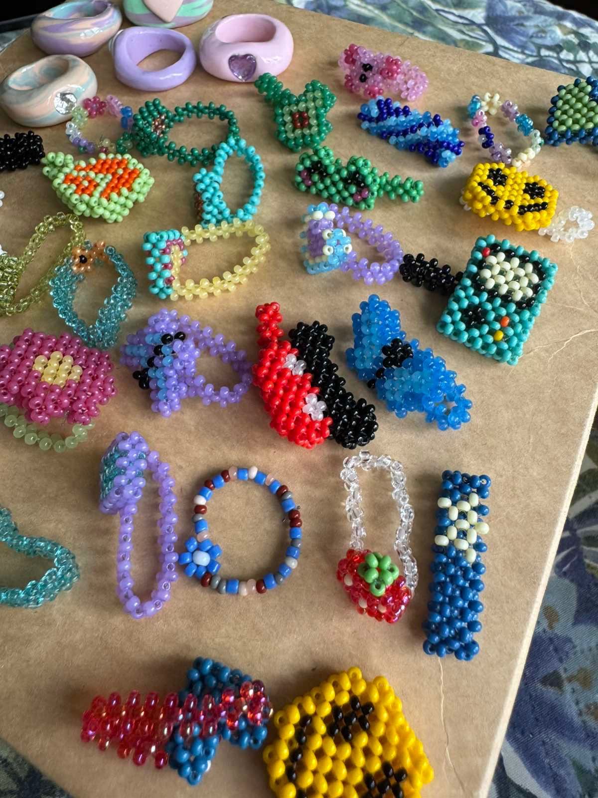 Колечки из бисера