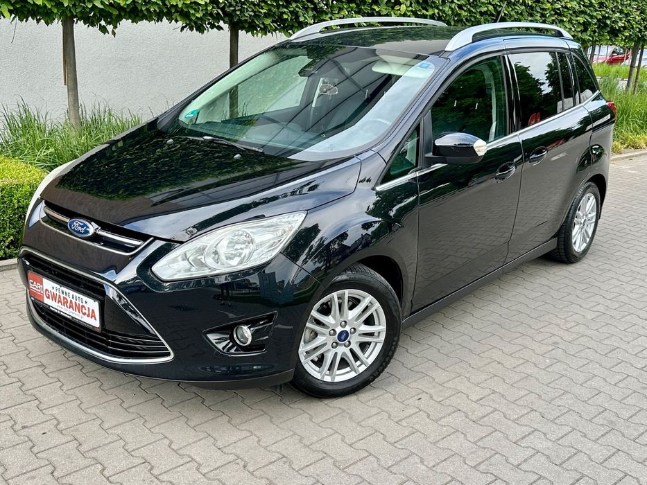 Ford Grand C-MAX 1.6T 150PS Półskóry 7 os Navi Rolety Piękny Opłacony Gwarancja