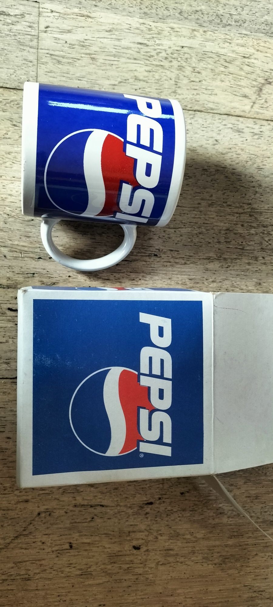 Piękny duży kubek ceramiczny Pepsi w opakowaniu grube ścianki