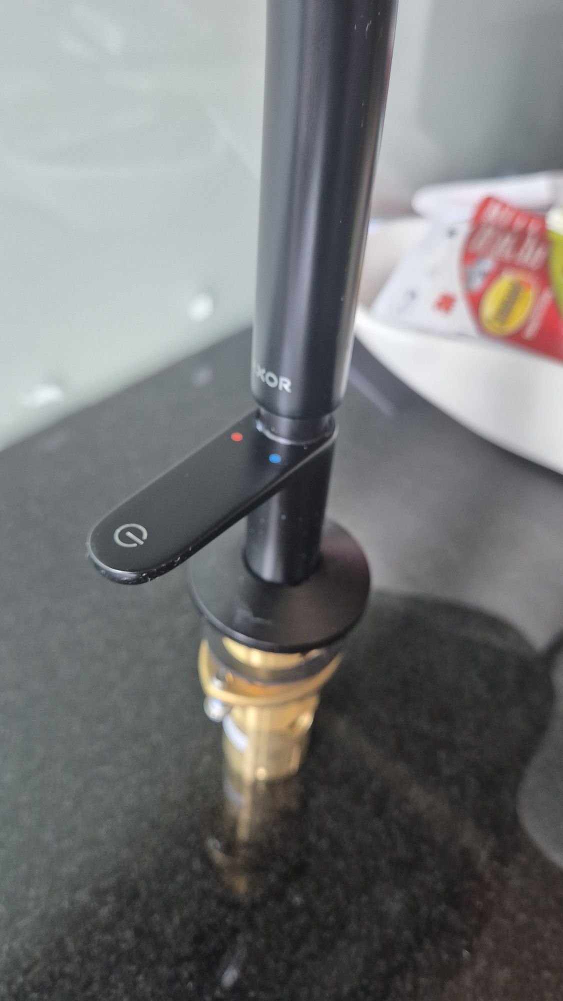 Axor One, Bateria umywalkowa Select 140 czarny mat