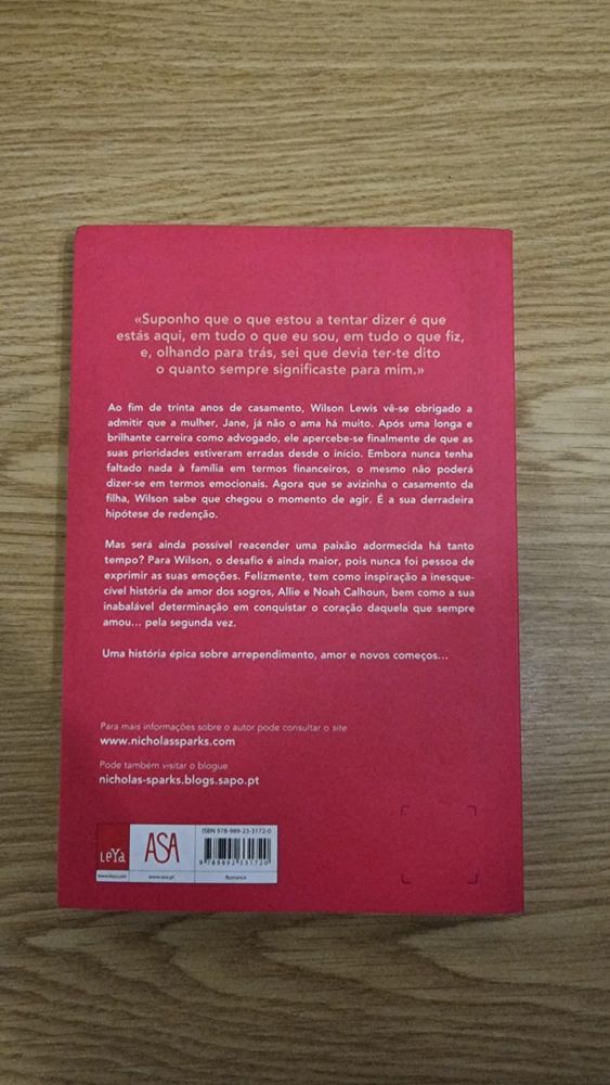 “A Alquimia do Amor” - Nicholas Sparks