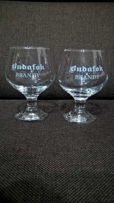 dwa kieliszki do koniaku brandy BUDAFOK