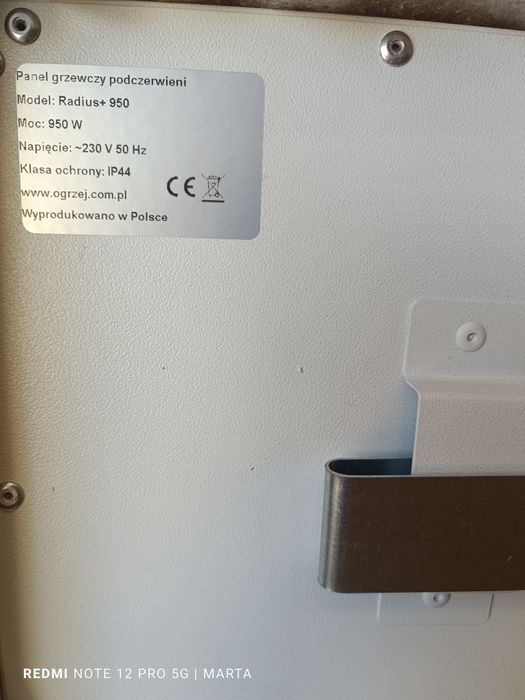 Panel grzewczy podczerwień Radius+950