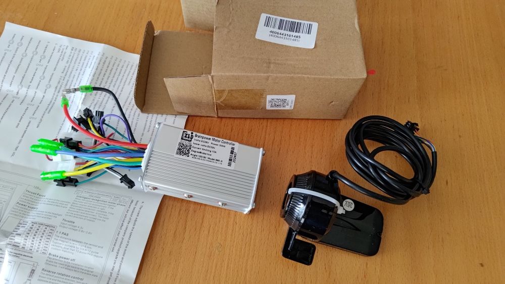 Sterownik+Wyświetlacz LCD 24V36V48V60V-250W350W500W750W Nowe