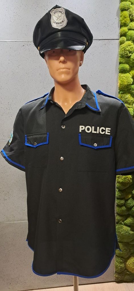 Strój przebranie kostium policjant