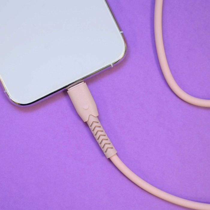 Kabel Maxlife MXUC-04 USB - microUSB 1,0m 3A różowy