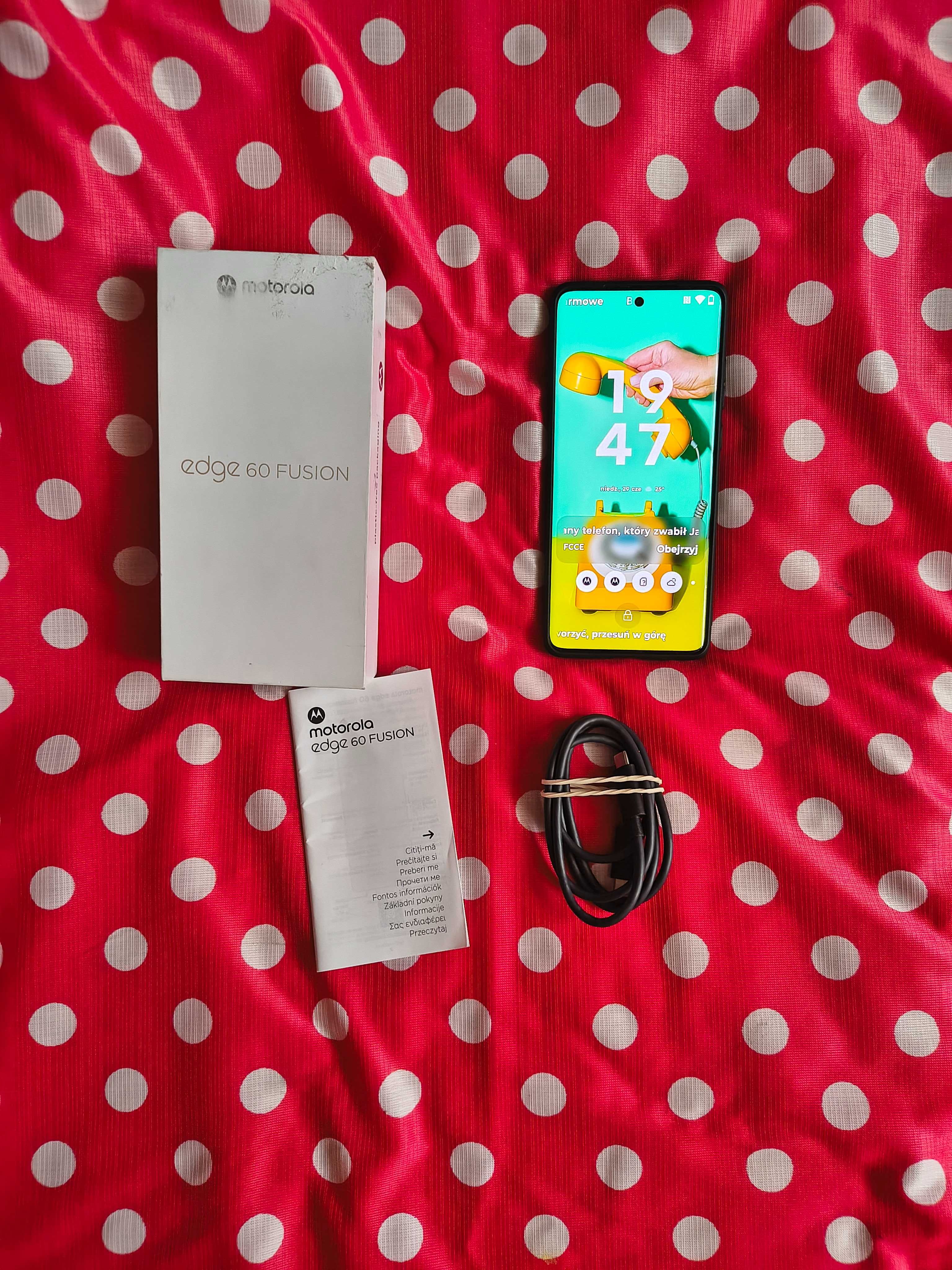 NOWY Motorola Edge 60 Fusion 8/256GB 5G LTE NFC Dual-sim Gwarancja Etu