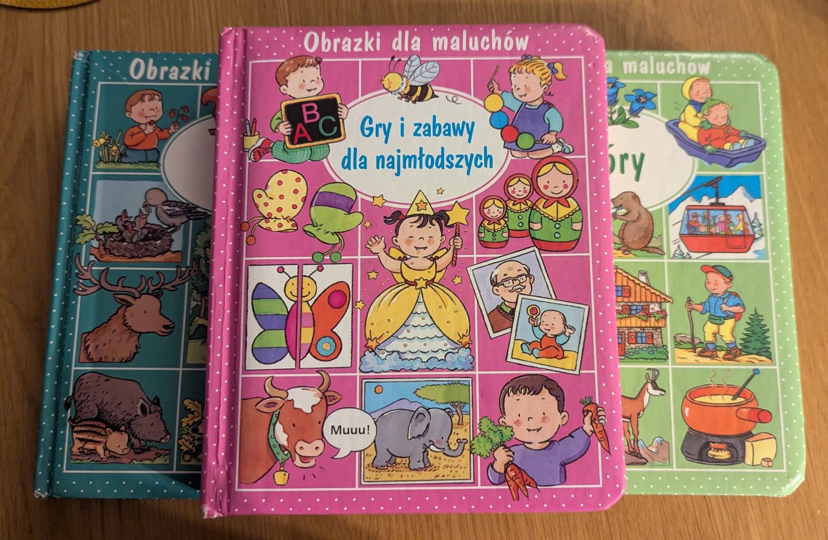 3 książki z serii Obrazki dla maluchów.