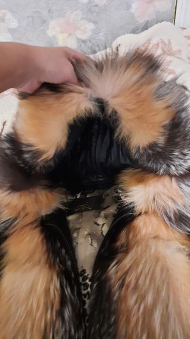 Зимняя кожаная  куртка