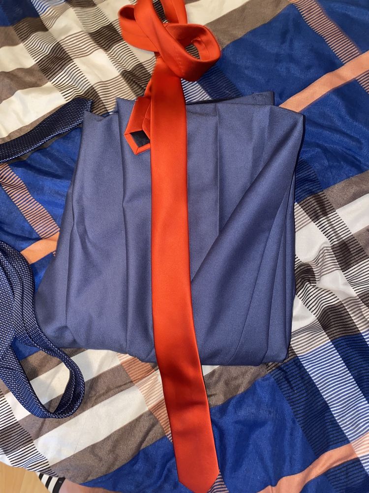 zestaw garnitur koszula krawat spodnie marynarka