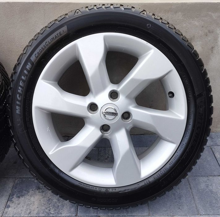 Oryginalne felgi koła NISSAN 16 cali 4x100 + MICHELIN wielosezon 2022