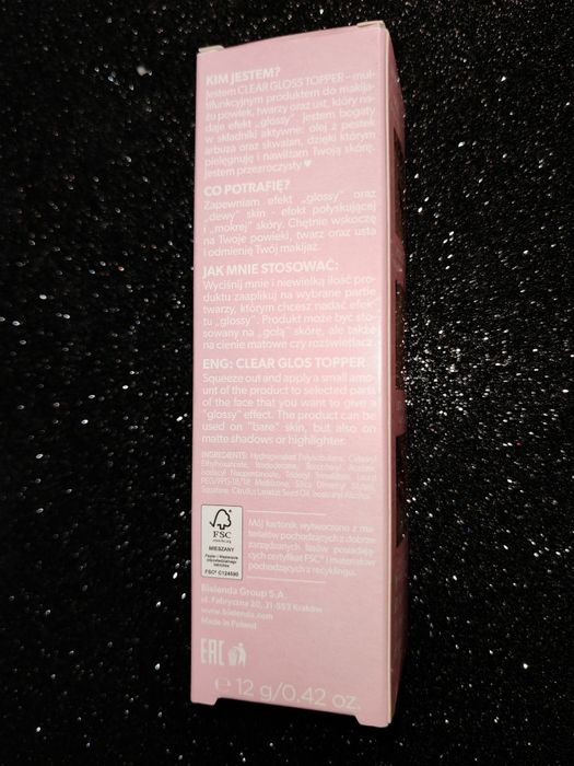 Zestaw Face Boom Clear Topper żel do brwi róż Jelly