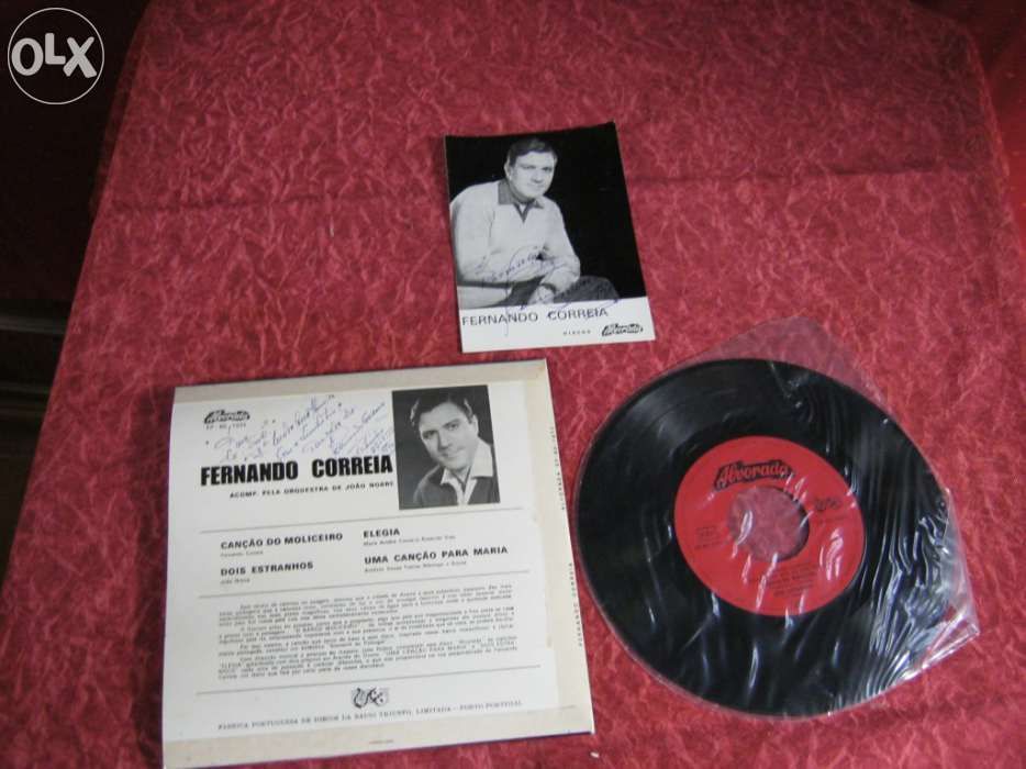 Disco vinil single novo assinado 1970 Fernando Correia