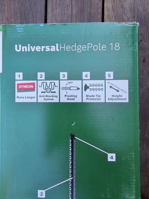 Nożyce akumulatorowe do żywopłotu Bosch z baterią