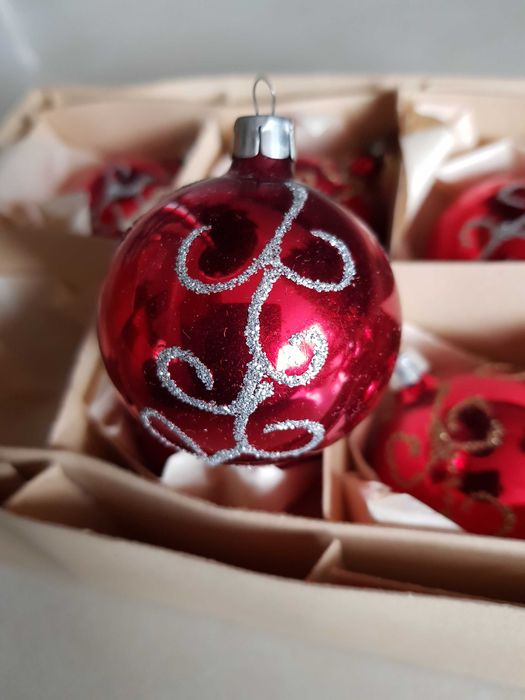 Vintage świąteczne bombki figurki kolekcjonerskie PRL - stan idealny