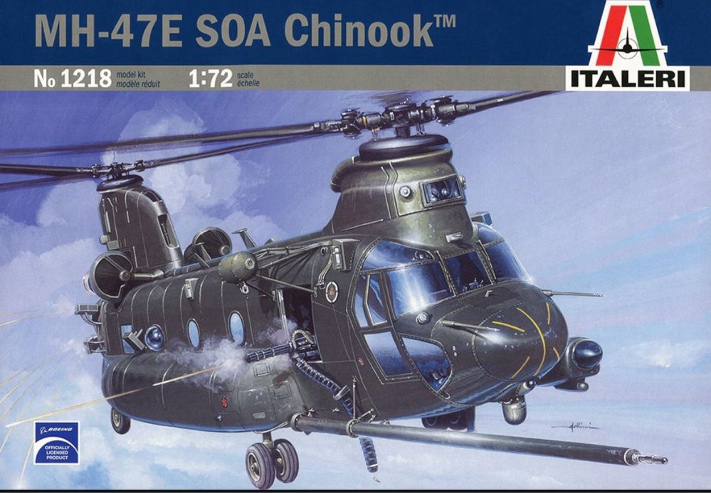 Italeri 1218 Helikopter MH-47E SOA Chinook model 1/72
