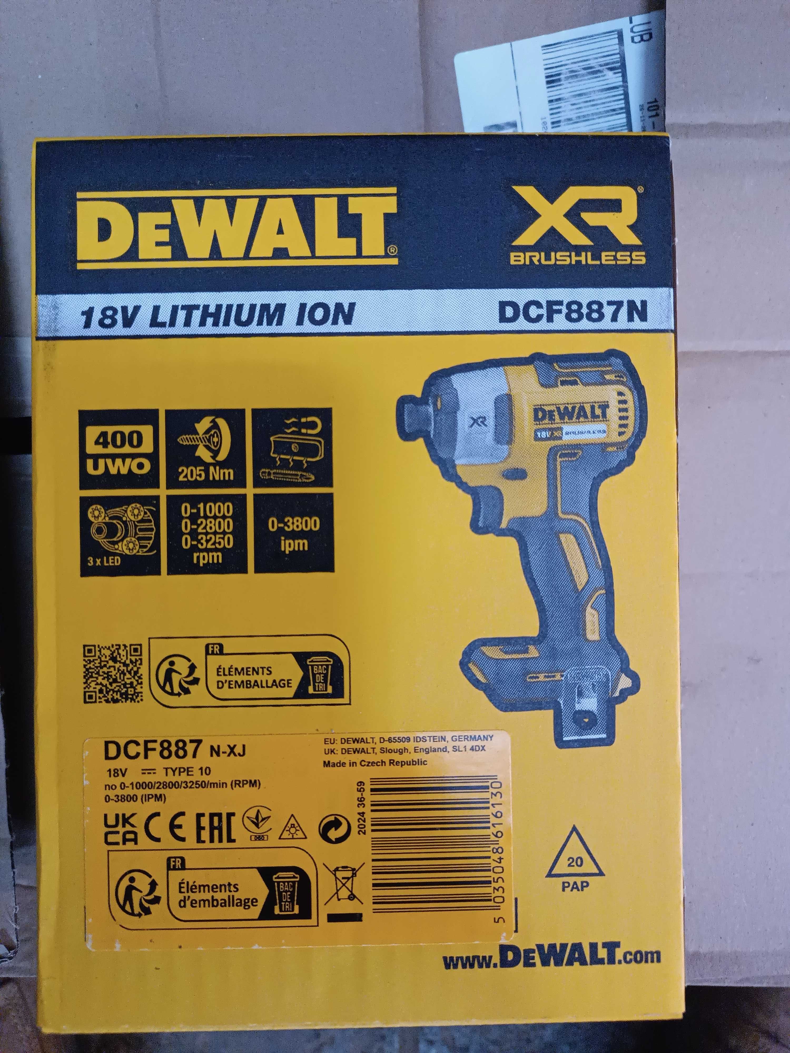 Sprzedam wkrętarkę DEWALT DCF887N NOWA i