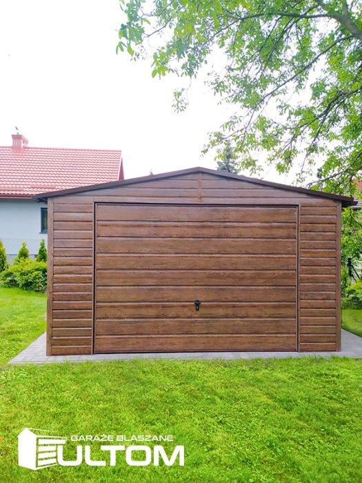 Garaż blaszany, blaszak drewnopodobny 4x6,4x5,4x7,4x8,premium