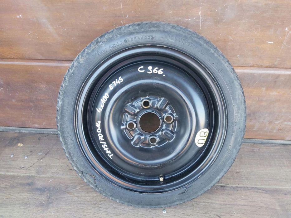 Toyota Yaris I 99 - 05 dojazdówka koło dojazdowe 4x100 14 115/70 D14