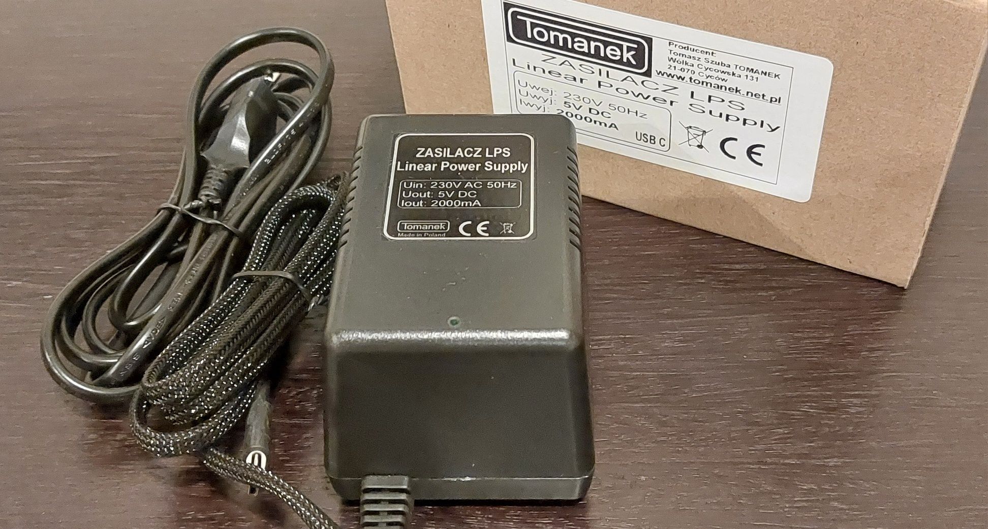 Fonte de alimentação linear Tomanek 5v Dc