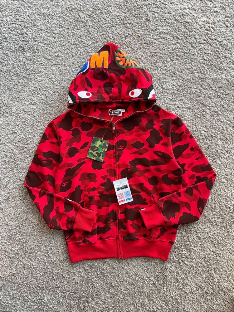 Зип худи Bape Shark (зипка бейп с капюшоном)