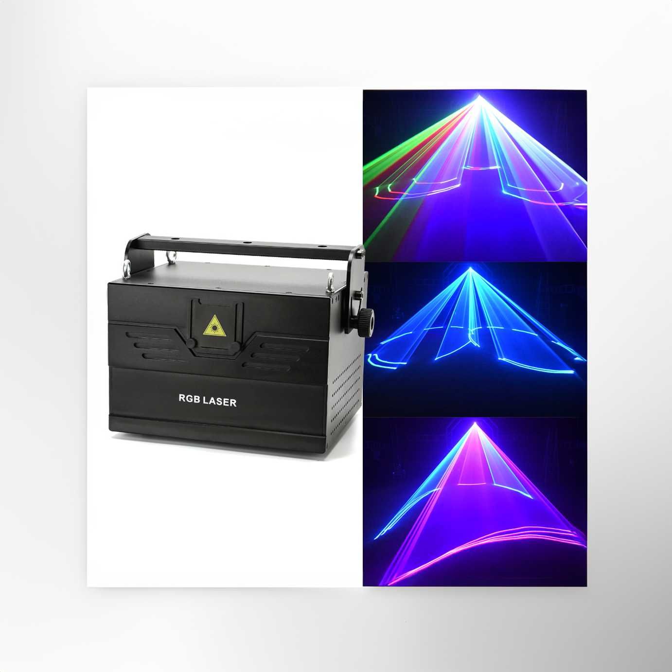 NOWY - Profesjonalny Laser RGB Ogromny Laser 3W