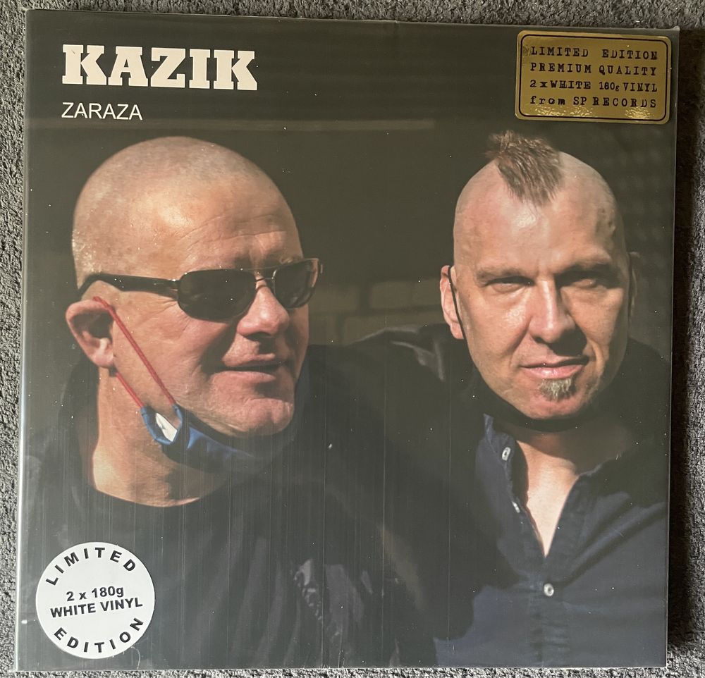 Kazik na żywo knż zaraza winyl 2lp kult kolor biały nowa