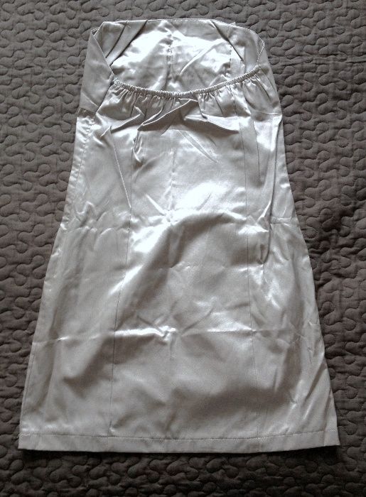 JAPAN STYLE sukienka srebrna mini rozm. XXS 32 NOWA
