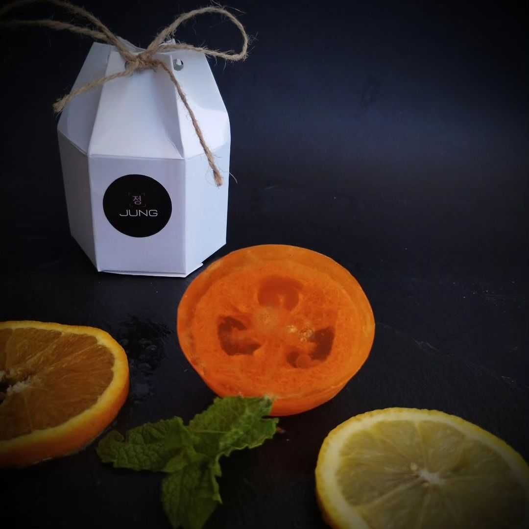 Sabonete de Citrinos e Bucha Vegetal