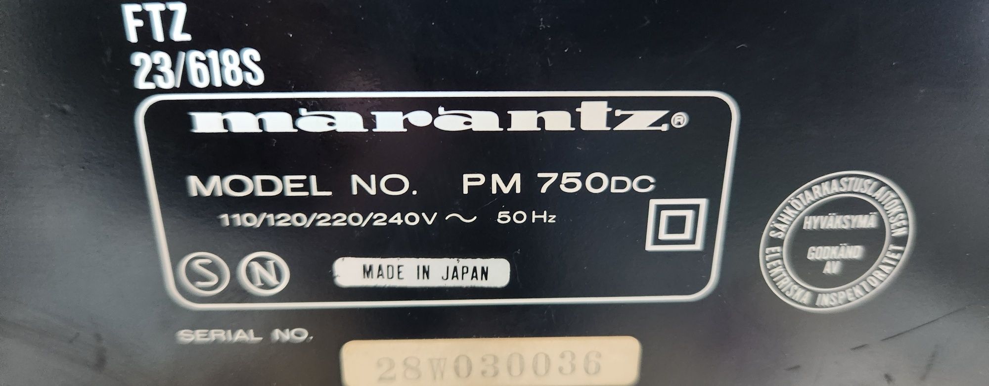 Marantz pm750 dc wzmacniacz stereo, najwyższy model