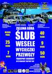 Ślub, wesele, Para Młoda, wycieczki, transport osób, Zielona Góra