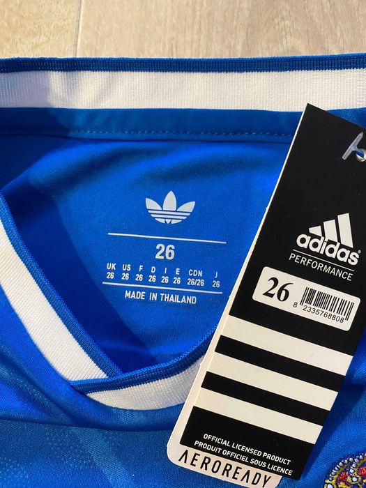 Strój piłkarski komplet Real Madryt Kylian Mbappe 146cm 152cm fan 26