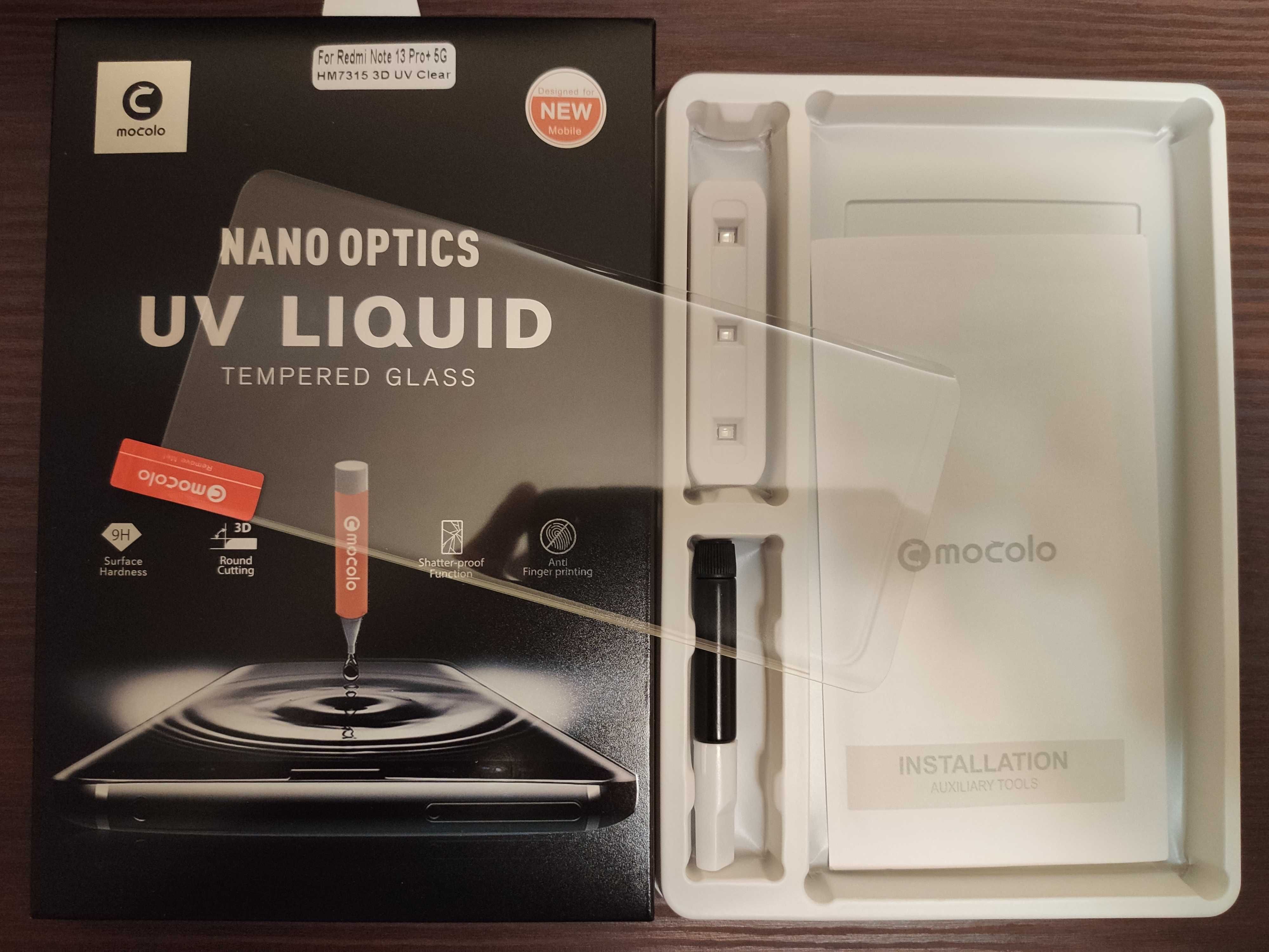 Защитное стекло Mocolo 3D UV УФ Xiaomi Redmi Note 13 14 Pro+ Plus