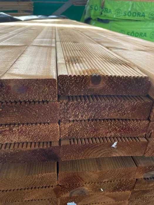 Deska tarasowa sosnowa 28mm / 120mm - super jakość AB